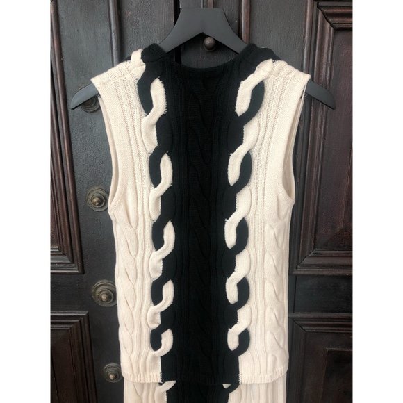 CHRISTIAN DIOR CABLE KNIT SKIRT SUIT (RUNWAY) - Picture 7 of 9